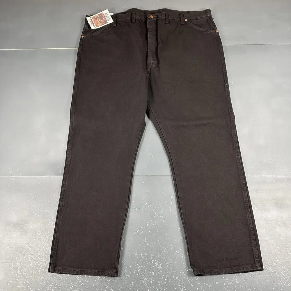 VTG Wrangler Jeans Mens 46x30 Black Original Cowboy Cut 13MWZ Shadow Canyon NWT - Picture 3 of 8
